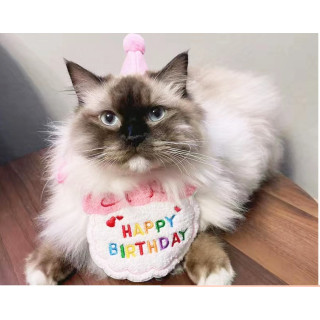 ins風生日帽圍兜組